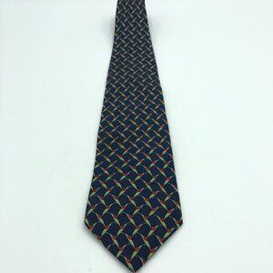 Brooks Brothers Blue and Red Lady Bugs Silk Tie
